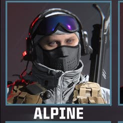Alpine operator from the chest up