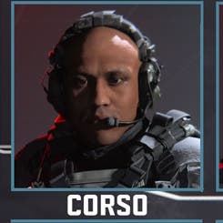 Corso operator from the chest up
