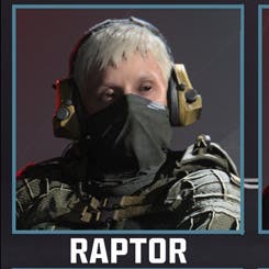 Raptor operator from the chest up