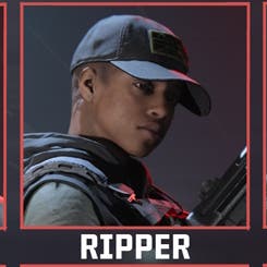 Ripper operator from the chest up