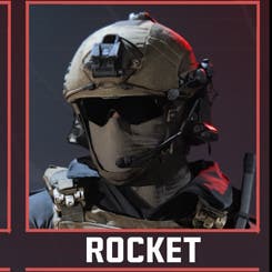 Rocket operator from the chest up
