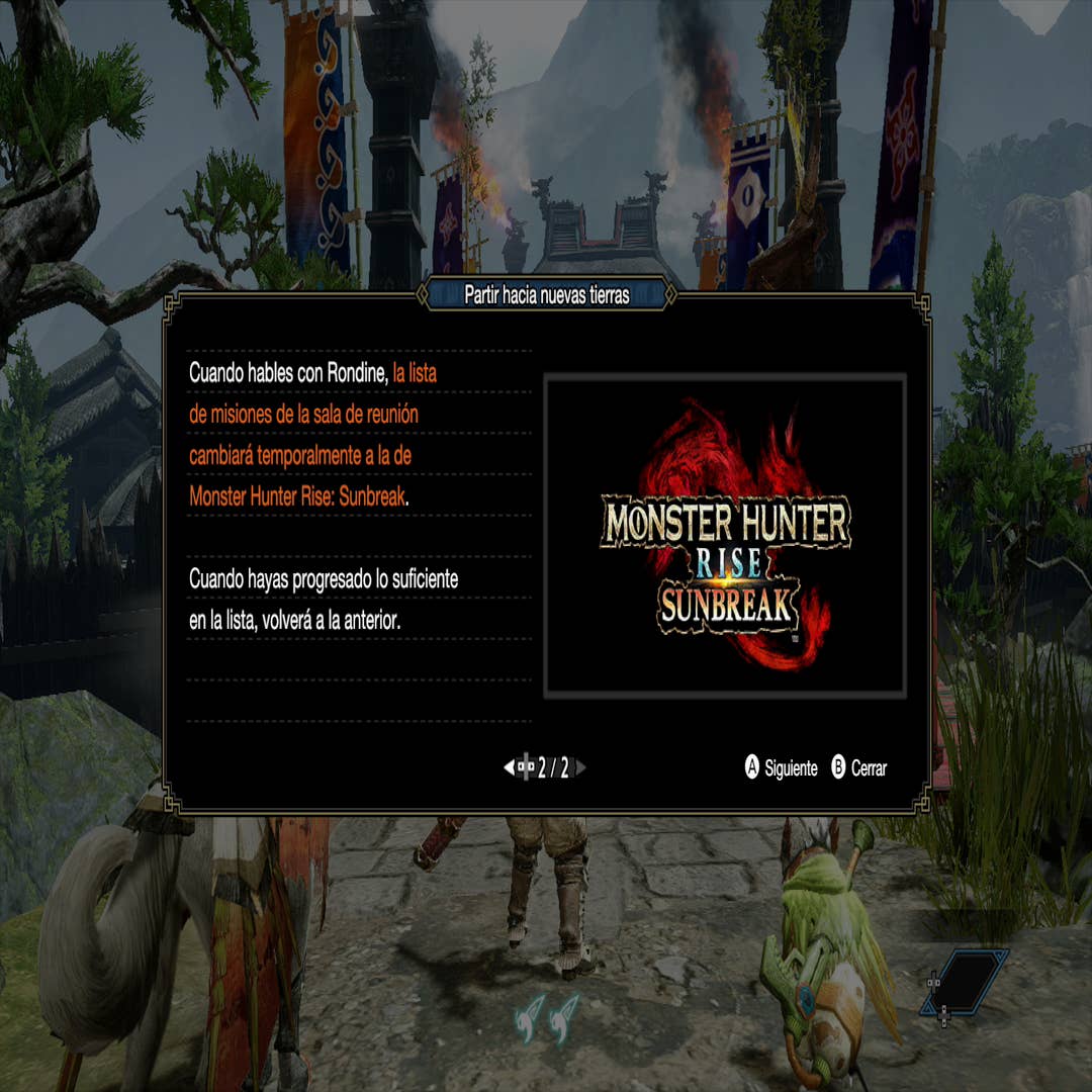Cómo empezar Monster Hunter Rise Sunbreak: requisitos y qué misiones debes  completar antes de iniciar la expansión