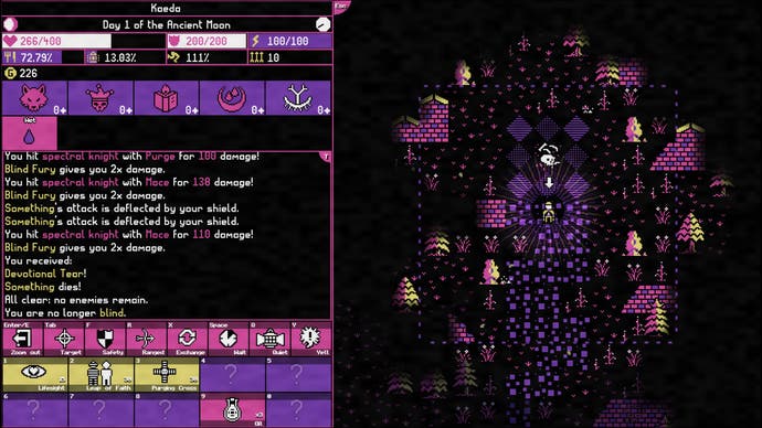 Moonring screenshot showing an ancient ruin.