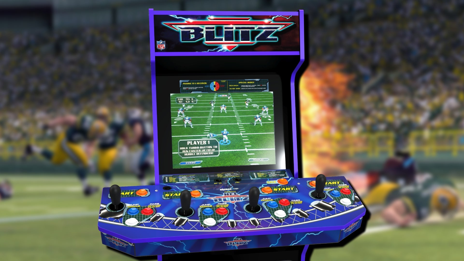 NFL Blitz Returns In A Thrilling New Package Via Arcade1Up But The   NFL Blitz Arcade1up 