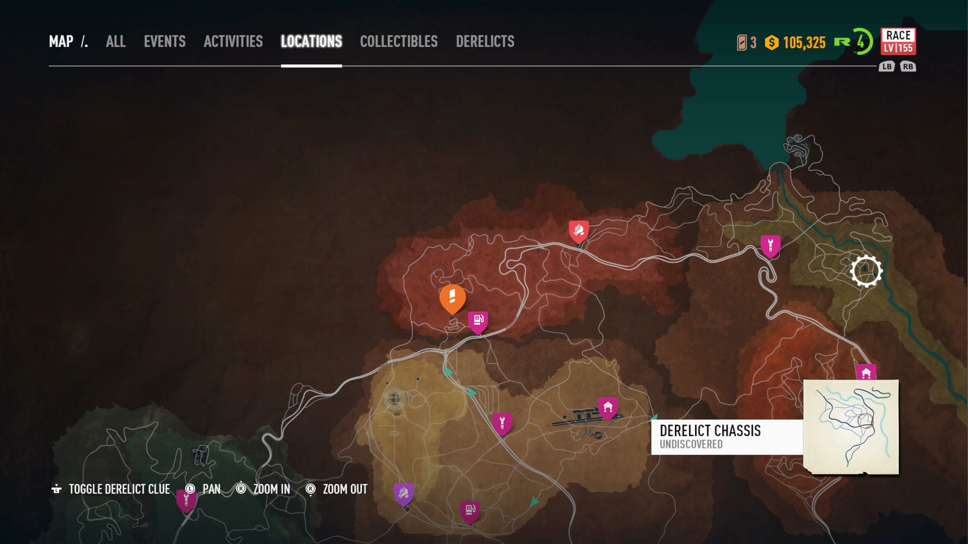 Need For Speed Payback Ford Mustang 1965 Parts Location