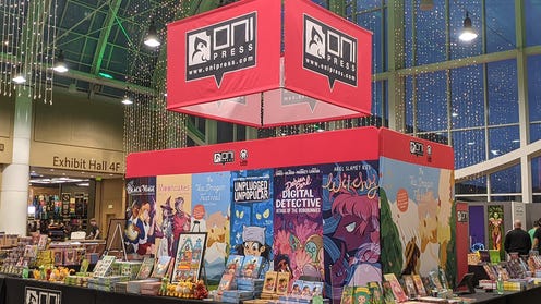Oni Press booth at the 2021 Emerald City Comic Con
