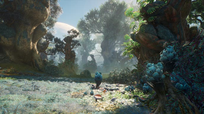 Outcast: A New Beginning uscirà a marzo 2024 2 Green foliage and fungi on the planet of Adelpha in Outcast: A New Beginning