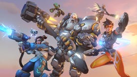 Overwatch 2's key art featuring Tracer and Mei in heroic poses