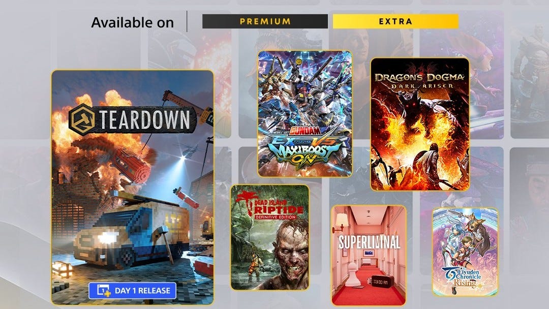 PlayStation Plus lineup for November includes day one release Teardown