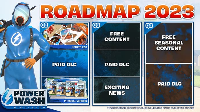 Roadmap baru PowerWash Simulator menjanjikan DLC gratis dan berbayar sepanjang tahun 2023