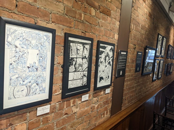 Image featuring exhibit from Brotherman to Batman