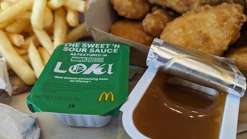 Photograph of McDonalds Meal and Loki Sauce