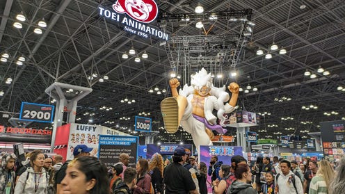 Photograph of Luffy float in Javits Center