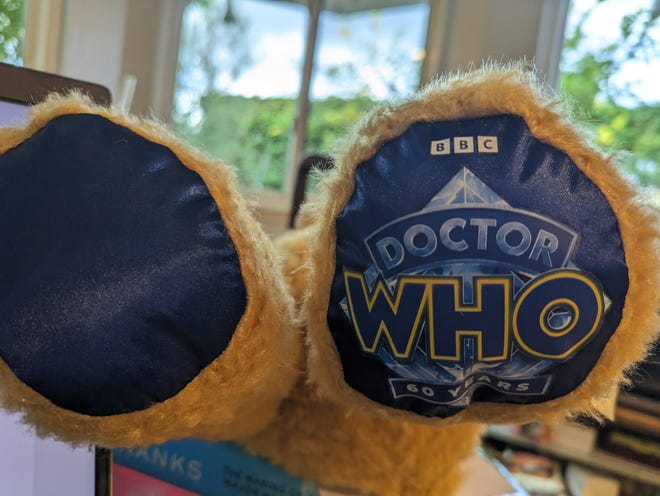 Photograph of Doctor Who branding on bear foot