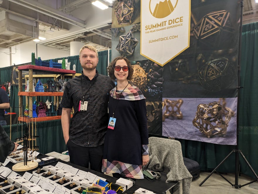 Summit Dice booth at Emerald City Comic Con