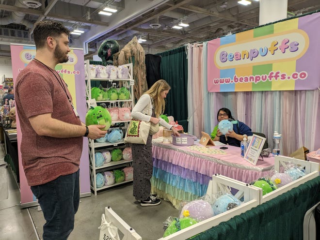 Photograph of a plush-focused booth