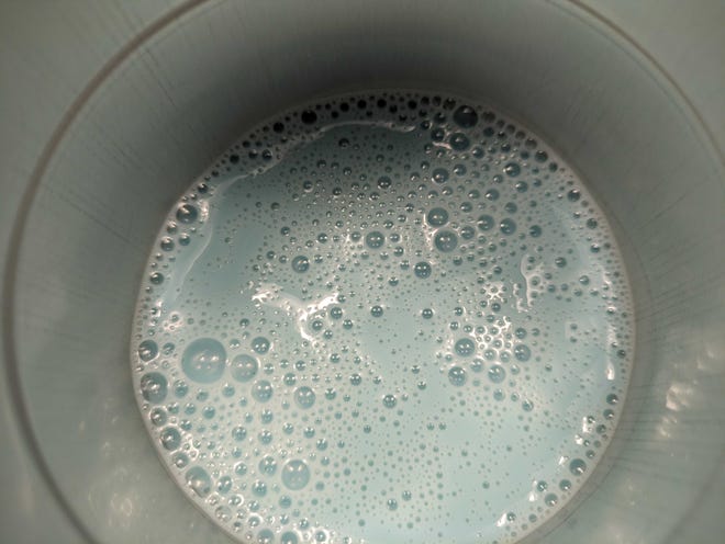 Photograph of Blue Milk in cup