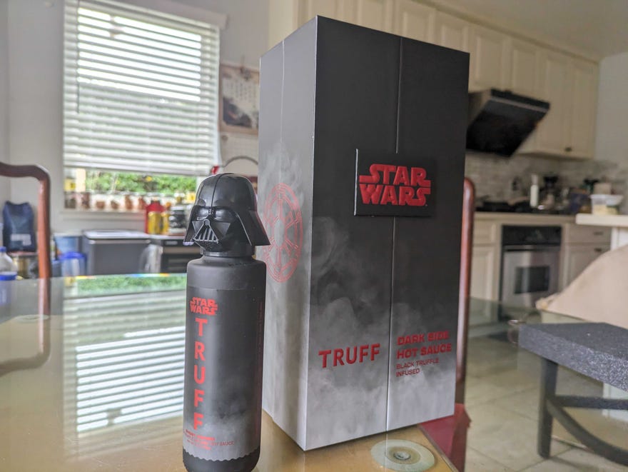 Photograph of Truff Star Wars hot sauce