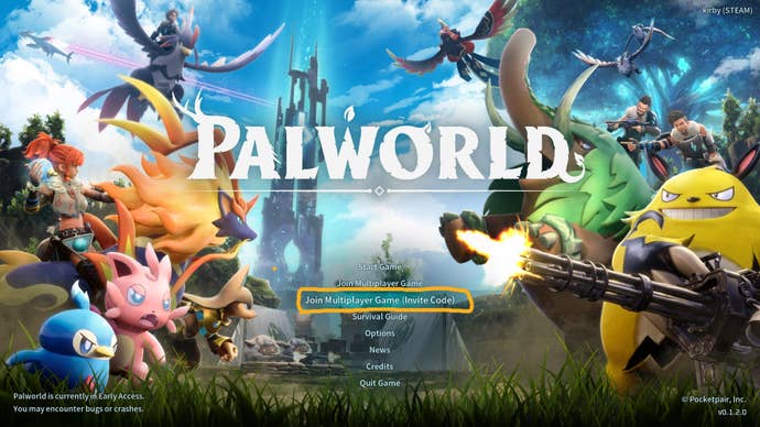Palworld multiplayer guide: How to invite friends