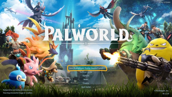 Palworld multiplayer guide: How to invite friends Palworld multiplayer guide: How to invite friends