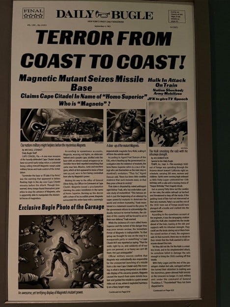 Daily Bugle newspaper at Marvel Superhero Island