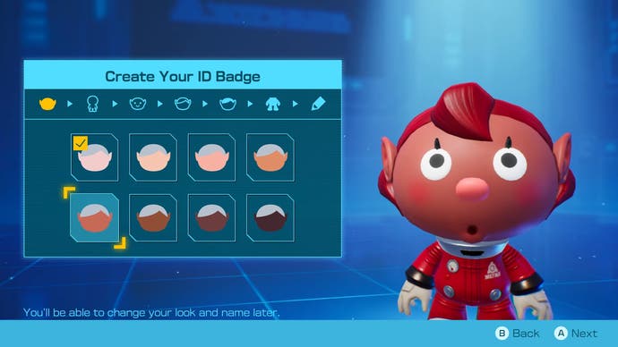Pikmin 4 character customisation.