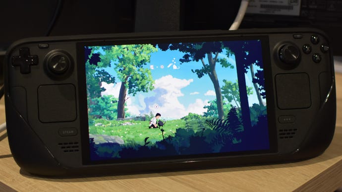 Планета Ланы работает на OLED-дисплее Steam Deck.