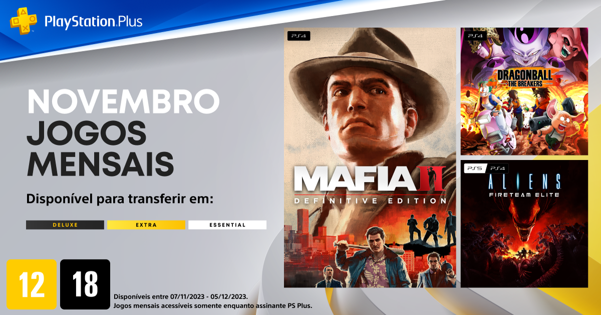 Jogos mensais de novembro para membros PlayStation Plus – Mafia II