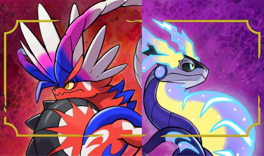 im Pokémon-Design Pokémon Purpur: Spiele! beide eine OLED-Switch und Karmesin und Gewinnt