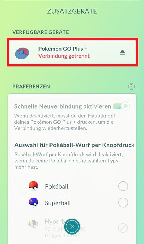Pokémon Go Pokémon Go Plus+ verbinden So wirds