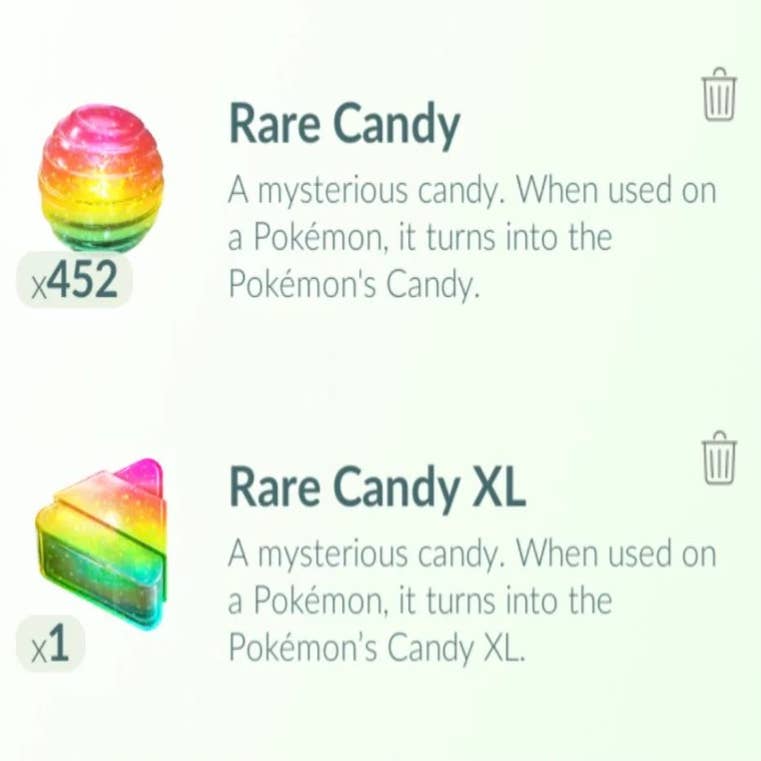 Has the amount of rare candies received from in-person raids been