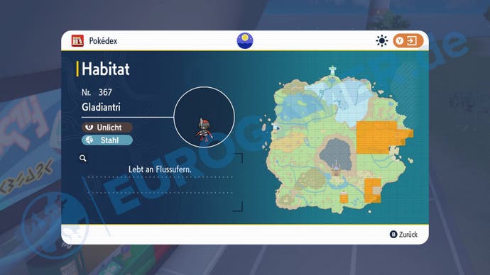 Wo ihr Gladiantri in Pokémon Karmesin und Purpur findet.