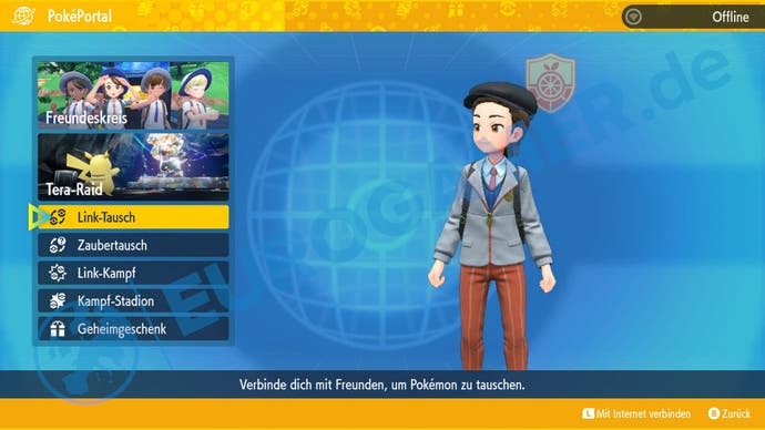 Das Poképortal in Pokémon Karmesin und Purpur.