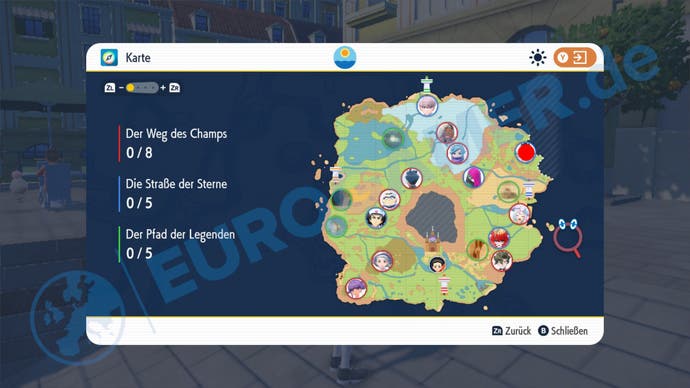 Wo ihr die Kampf-Mitglieder in Pokémon Karmesin und Purpur findet.