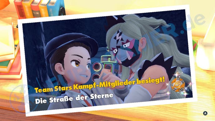 Das Siegerfoto mit Rioba in Pokémon Karmesin und Purpur.