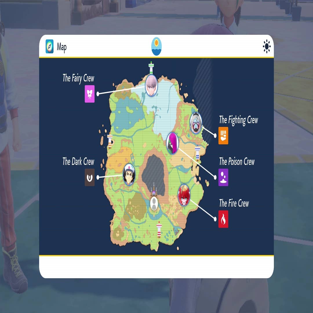Pokemon Scarlet and Violet  TM Map - Locations and The Materials