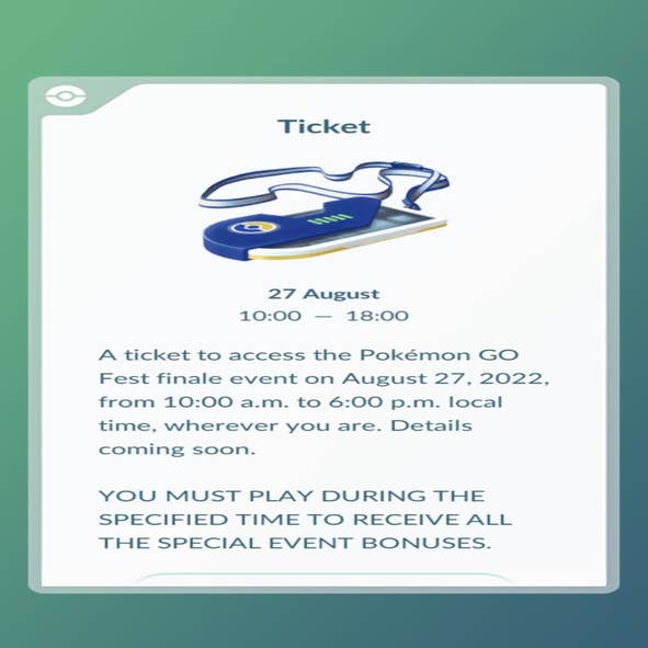 Pokémon GO Fest: Berlin - Friday, July 1st, Saturday, July 2nd, or Sunday,  July 3rd, 2022 from 9 am (early admission) or 11 am (general admission) to  6 pm Germany Time [Coords /