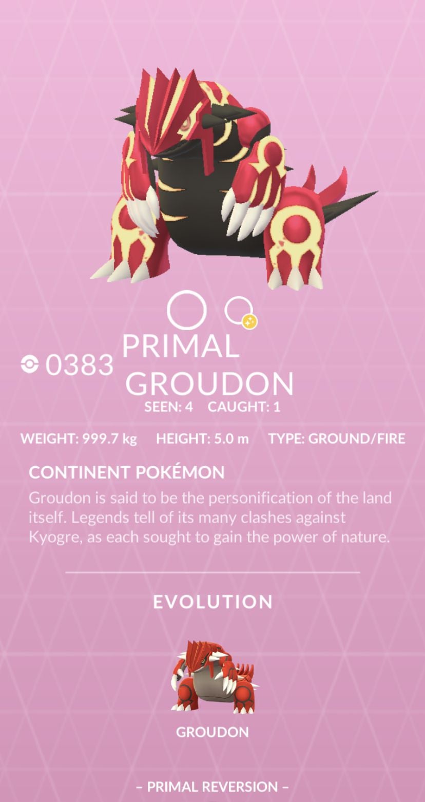 How To Get Primal Groudon And Primal Kyogre In Pokémon Go, Including ...