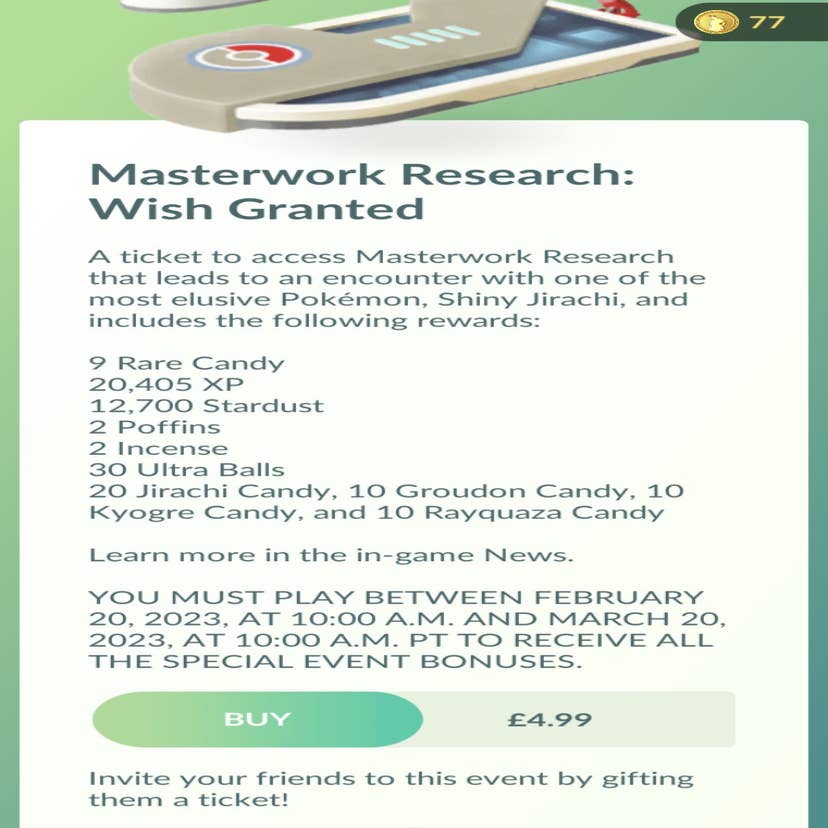 Pokemon Go Masterwork Research: Wish Granted - Shiny Jirachi and Rewards -  DigitalTQ