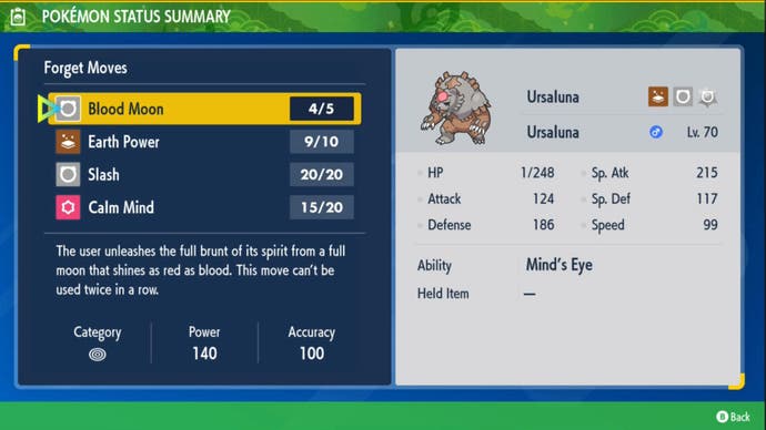 Pokemon Teal Mask Bloodmoon Ursaluna 2