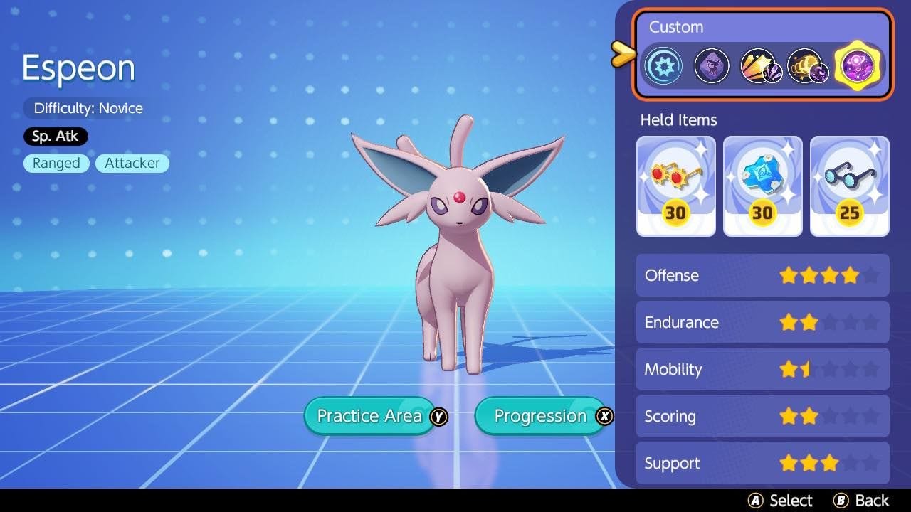 Pokémon Unite Espeon build, best items and moveset