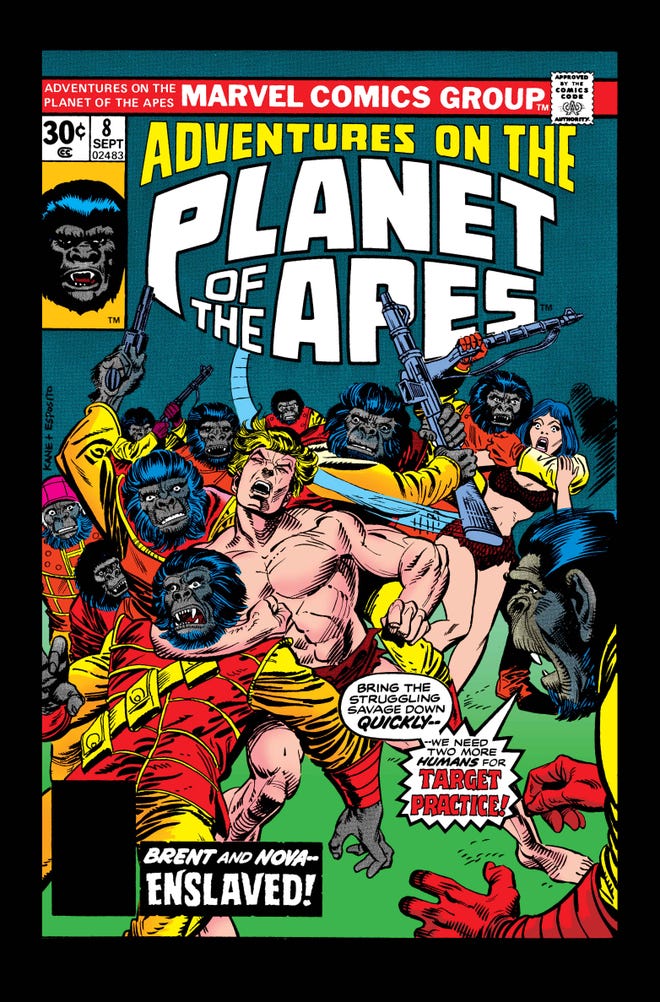 Planet of the Apes Adventures: The Original Marvel Years Omnibus cover by Gil Kane