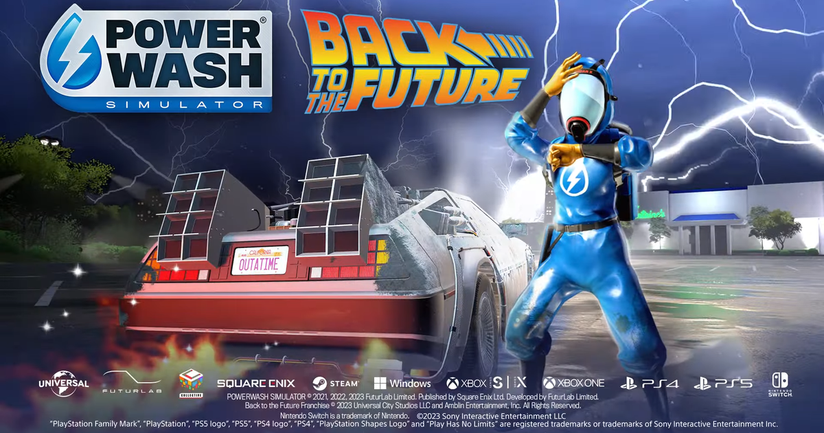 بازگشت به آینده به شبیه‌ساز PowerWash ماه آینده سفر می‌کند