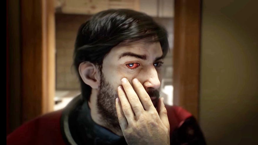 Prey's protagonist Morgan Yu inspects his eye