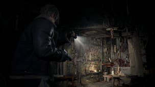 The environment in the Resident Evil 4 Remake is shown.