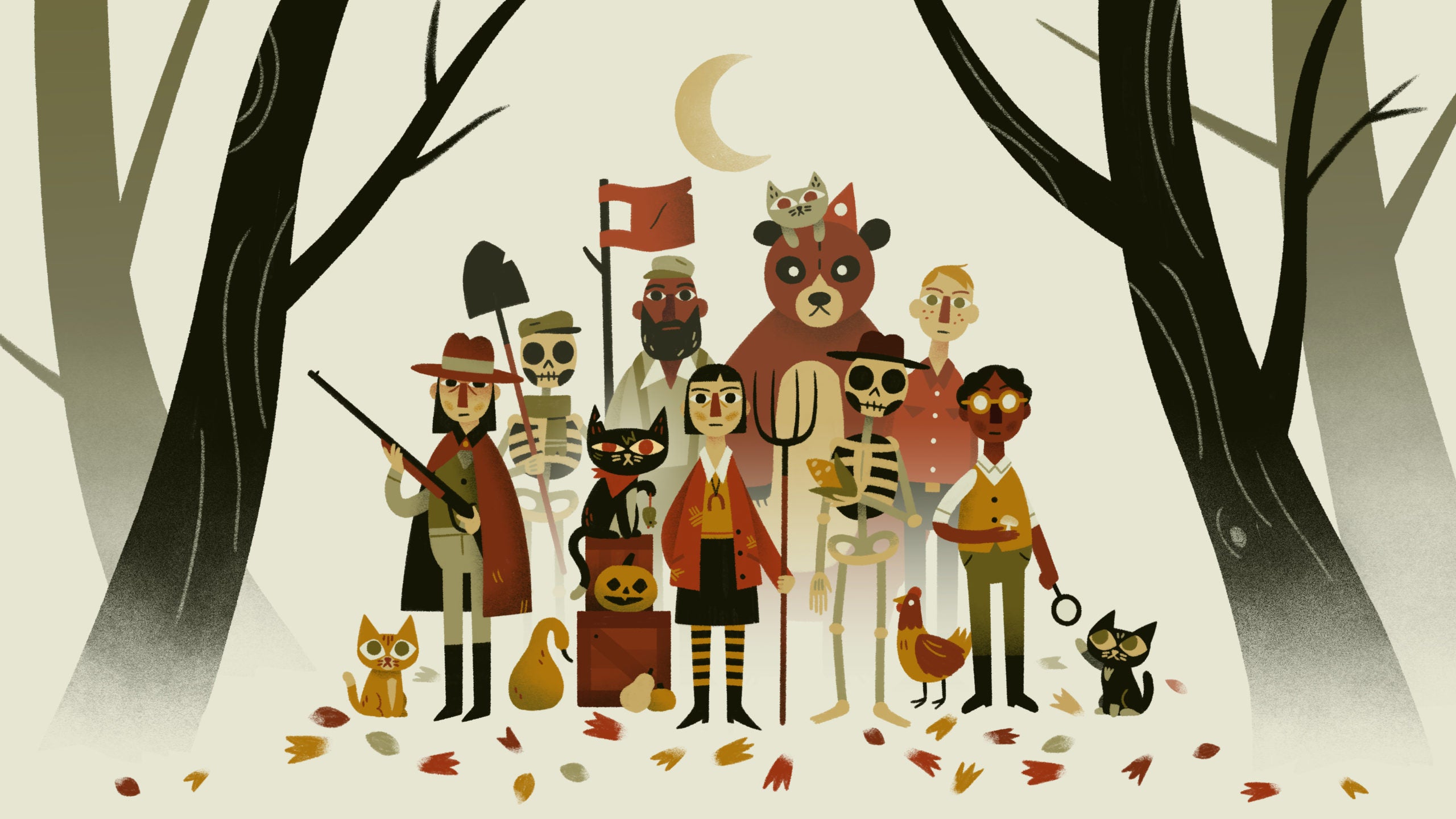 Night in the Woods 2560x1080  Night in the wood Wallpaper Wood wallpaper
