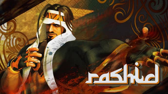 Screenshot of Rashid from the 6-character Street Fighter trailer