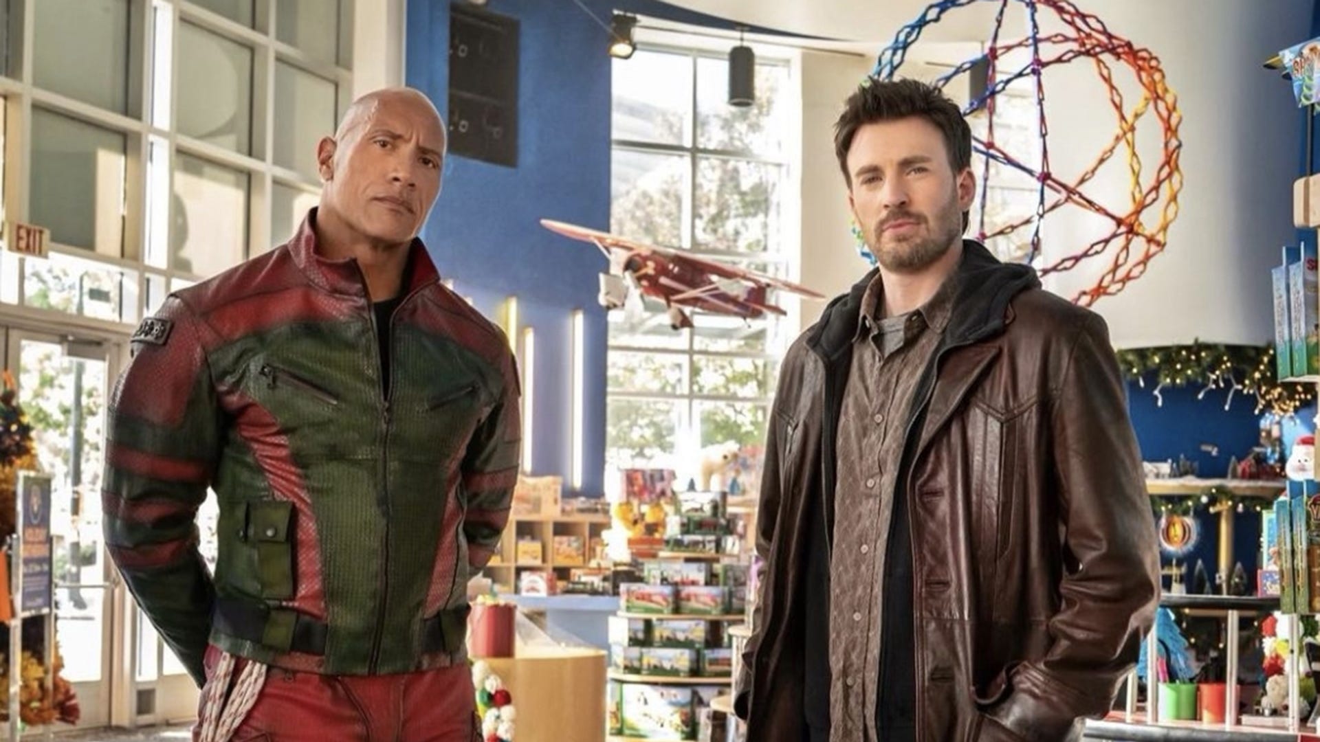 Dwayne Johnson & Chris Evans' action Christmas film brings jacked Santa to theaters and Prime Video in 2024