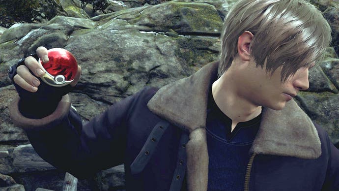 Resident Evil 4 Remake: Mit einem Pokéball könnt ihr jetzt eure Gegner wegsprengen.