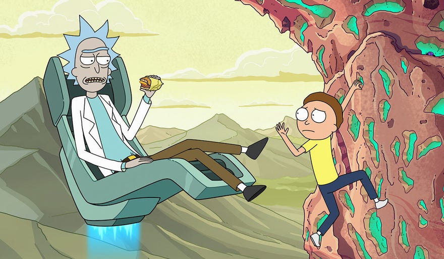 Rick and Morty arguing as usual.
